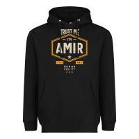 Black Amir Personalized Name Birthday Gift Heavyweight Hoodie - artisFamous