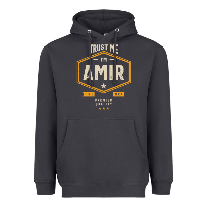Amir Personalized Name Birthday Gift Heavyweight Hoodie by artisFamous | Teevron