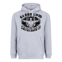 Heather Grey globo gym Heavyweight Hoodie - artisFamous