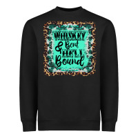 Black whiskey bent hell bound Heavyweight Sweatshirt - AdoDesignShop