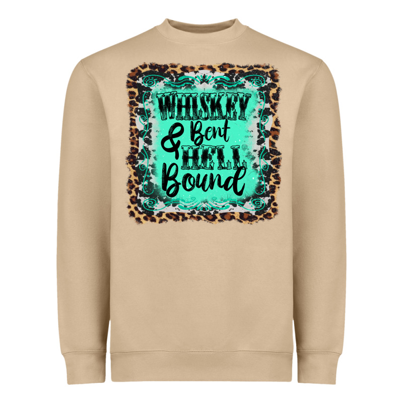 Whiskey Bent Hell Bound Heavyweight Sweatshirt by AdoDesignShop | Teevron