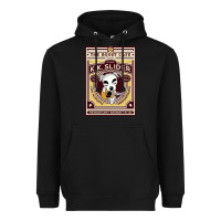 Black the roost cafe Heavyweight Hoodie - artisFamous