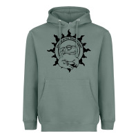 Sage church of the toad of light psychedelic frog Heavyweight Hoodie - artisFamous