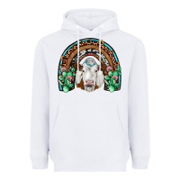 White simmental  rainbow Heavyweight Hoodie - JahusDesignShop