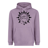 Lavender church of the toad of light psychedelic frog Heavyweight Hoodie - artisFamous
