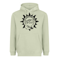 Matcha church of the toad of light psychedelic frog Heavyweight Hoodie - artisFamous