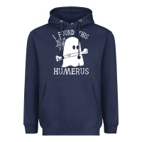 Navy halloween i found this skeleton Heavyweight Hoodie - artisFamous