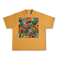 Peanut Butter hispanic heritage month coffee cups and taco with glitter and leopard  Urban Heavy Tee - BundleAndBundleShop