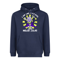 Navy i am mojo jojo Heavyweight Hoodie - artisFamous