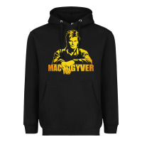 Black macgyver actor movie Heavyweight Hoodie - artisFamous