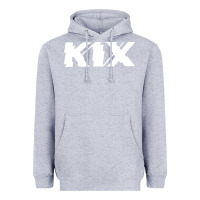 Heather Grey kix Heavyweight Hoodie - artisFamous