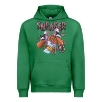 Emerald sky j mauve sneaker girl afro woman Urban Hoodie - RanaPortraitStore