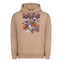 Pigment Burro sky j mauve sneaker girl afro woman Urban Hoodie - RanaPortraitStore