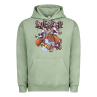 Pigment Oil Green sky j mauve sneaker girl afro woman Urban Hoodie - RanaPortraitStore