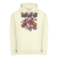 Pigment Pistachio sky j mauve sneaker girl afro woman Urban Hoodie - RanaPortraitStore