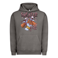 Pigment Tornado sky j mauve sneaker girl afro woman Urban Hoodie - RanaPortraitStore
