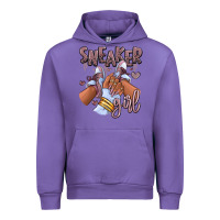 Tulip sky j mauve sneaker girl afro woman Urban Hoodie - RanaPortraitStore
