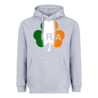 Heather Grey ira irish lucky shamrock Heavyweight Hoodie - artisFamous