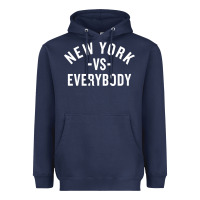Navy new york vs everybody Heavyweight Hoodie - artisFamous
