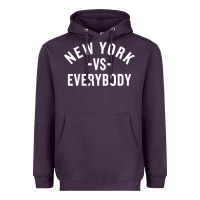 Plum new york vs everybody Heavyweight Hoodie - artisFamous