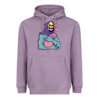 Lavender skeletor's hug cat Heavyweight Hoodie - artisFamous