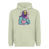 Matcha skeletor's hug cat Heavyweight Hoodie - artisFamous