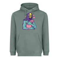 Sage skeletor's hug cat Heavyweight Hoodie - artisFamous