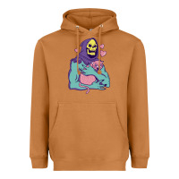 Meerkat skeletor's hug cat Heavyweight Hoodie - artisFamous