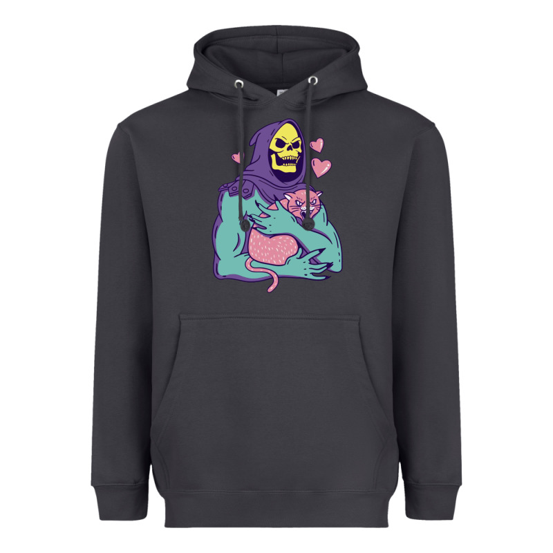 Skeletor's Hug Cat Heavyweight Hoodie by artisFamous | Teevron