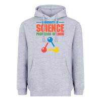Heather Grey UNIVERSITY OF SCIENCE PROFESSOR OF LOGIC Heavyweight Hoodie - artisFamous