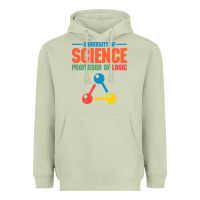 Matcha UNIVERSITY OF SCIENCE PROFESSOR OF LOGIC Heavyweight Hoodie - artisFamous