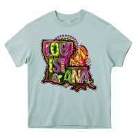 Arona louisiana map Heavy Core Tee - CowGirlArtShop