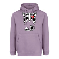 Lavender dad skeleton halloween beer pizza Heavyweight Hoodie - artisFamous