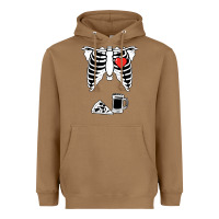Toasted Coconut dad skeleton halloween beer pizza Heavyweight Hoodie - artisFamous