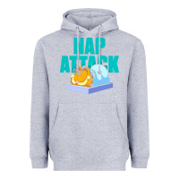 Heather Grey nap attack Heavyweight Hoodie - artisFamous