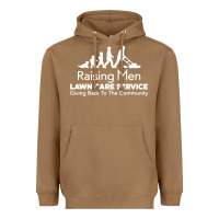 Toasted Coconut raising men lawn care Heavyweight Hoodie - artisFamous