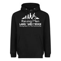 Black raising men lawn care Heavyweight Hoodie - artisFamous