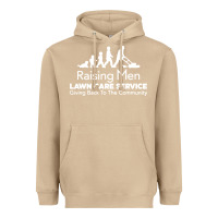 Mushroom raising men lawn care Heavyweight Hoodie - artisFamous