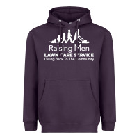 Plum raising men lawn care Heavyweight Hoodie - artisFamous
