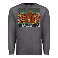 Charcoal Heather red angus leopard Premium Sweatshirt - JahusDesignShop