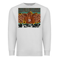 Dove Grey red angus leopard Premium Sweatshirt - JahusDesignShop
