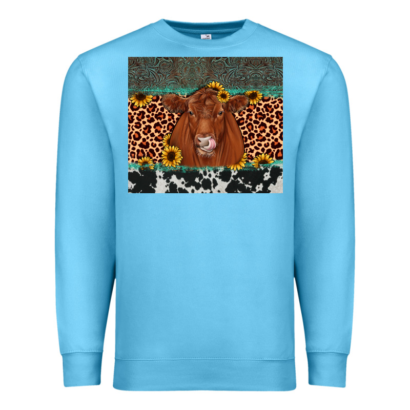 Red Angus Leopard Premium Sweatshirt by JahusDesignShop | Teevron