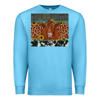 Ocean Blue red angus leopard Premium Sweatshirt - JahusDesignShop