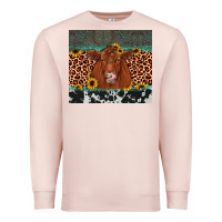 Pale Pink red angus leopard Premium Sweatshirt - JahusDesignShop