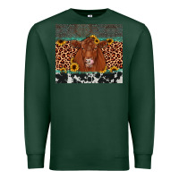 Sports Green red angus leopard Premium Sweatshirt - JahusDesignShop