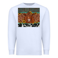 White red angus leopard Premium Sweatshirt - JahusDesignShop