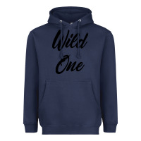 Navy wild one Heavyweight Hoodie - artisFamous