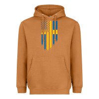 Meerkat Sweden Swedish Roots American Flag | Canadian Roots Heavyweight Hoodie - artisFamous