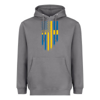 Sweden Swedish Roots American Flag | Canadian Roots Heavyweight Hoodie | Teevron