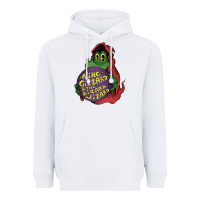 White The Little Crocodile Heavyweight Hoodie - artisFamous